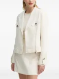 Bruuns Bazaar tweed zip-front jacket - White