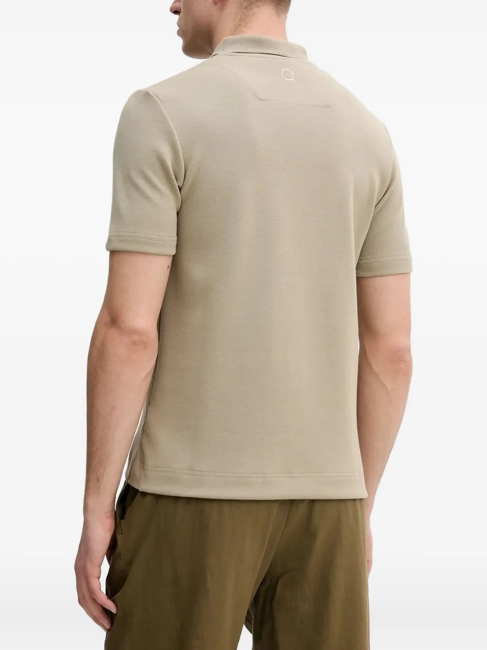 BALR. Poloshirt met hals met rits - Groen