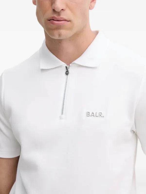 BALR. Qシリーズ ジップネック ポロシャツ | ホワイト | FARFETCH JP