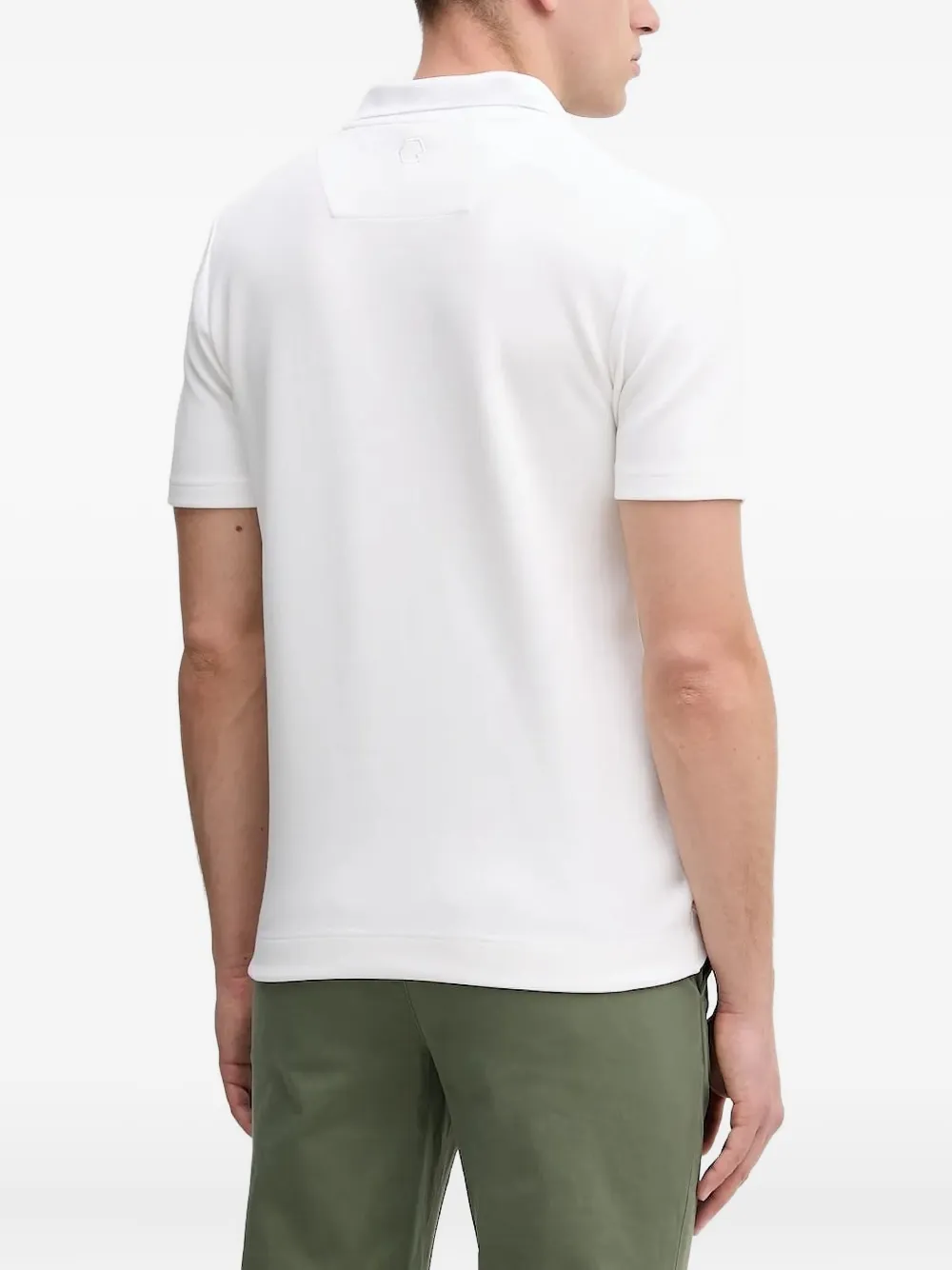 BALR. Q-Series poloshirt met logo en ritshals - Wit