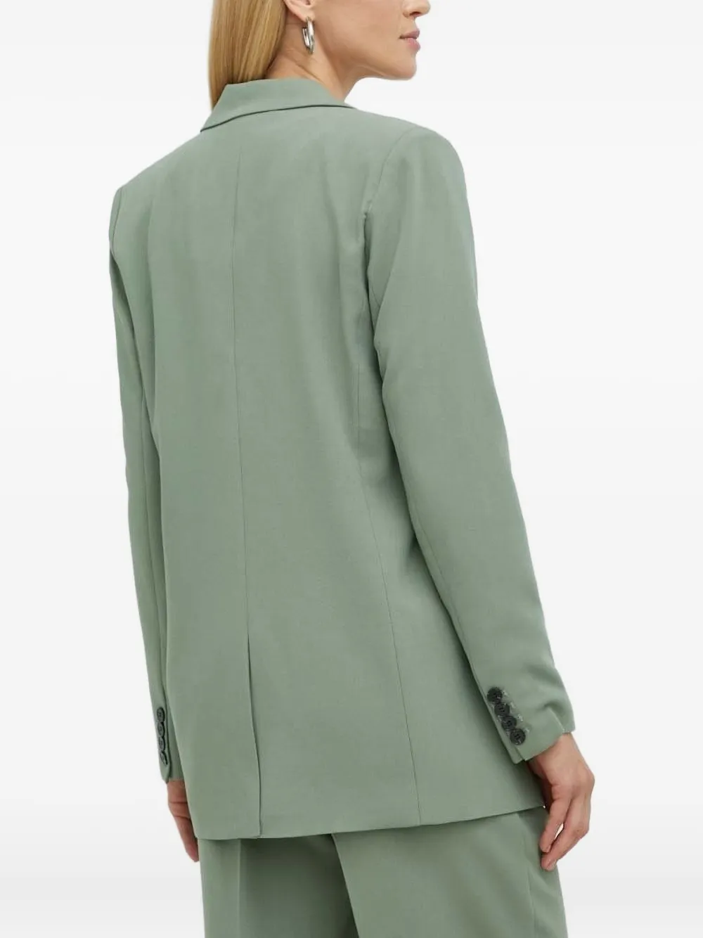 Bruuns Bazaar Single-button Notched-lapel Blazer In Green