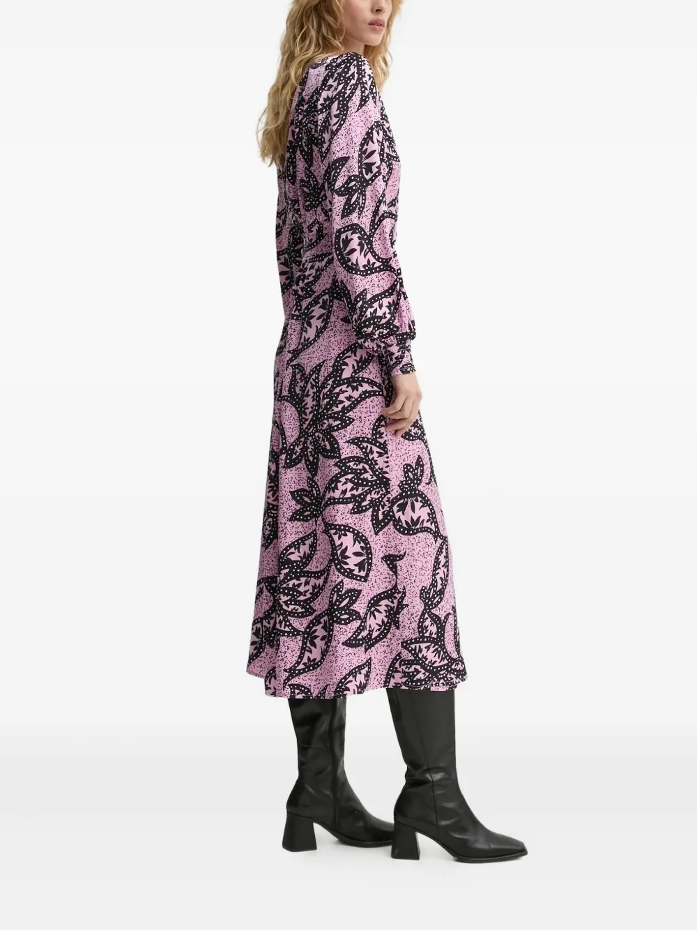 Bruuns Bazaar Floretbbcaisanas Midi Dress In Pink
