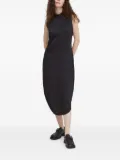 Bruuns Bazaar button-detail asymmetric day dress - Black