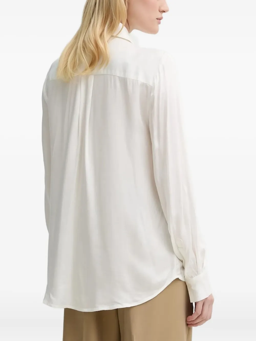 Bruuns Bazaar Sequin-embellished Collared Shirt In White