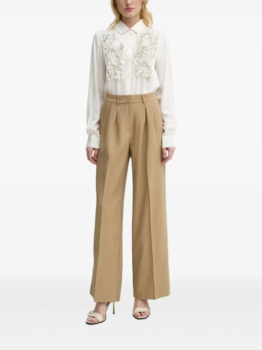 Bruuns Bazaar sequin-embellished collared shirt | White | Image 1