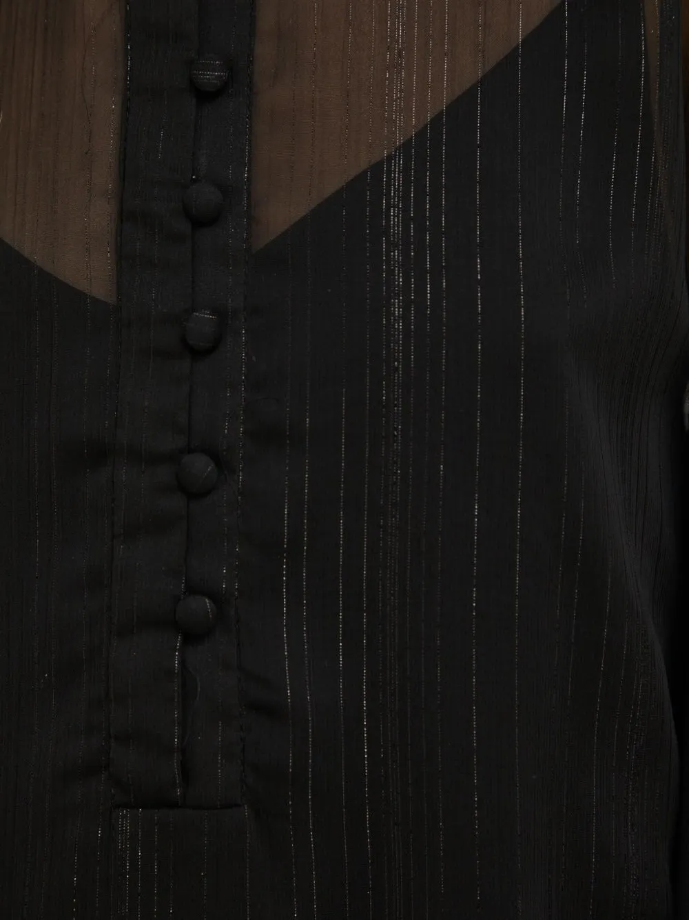 Bruuns Bazaar Metallic-stripe Midi Shirt Dress In Black