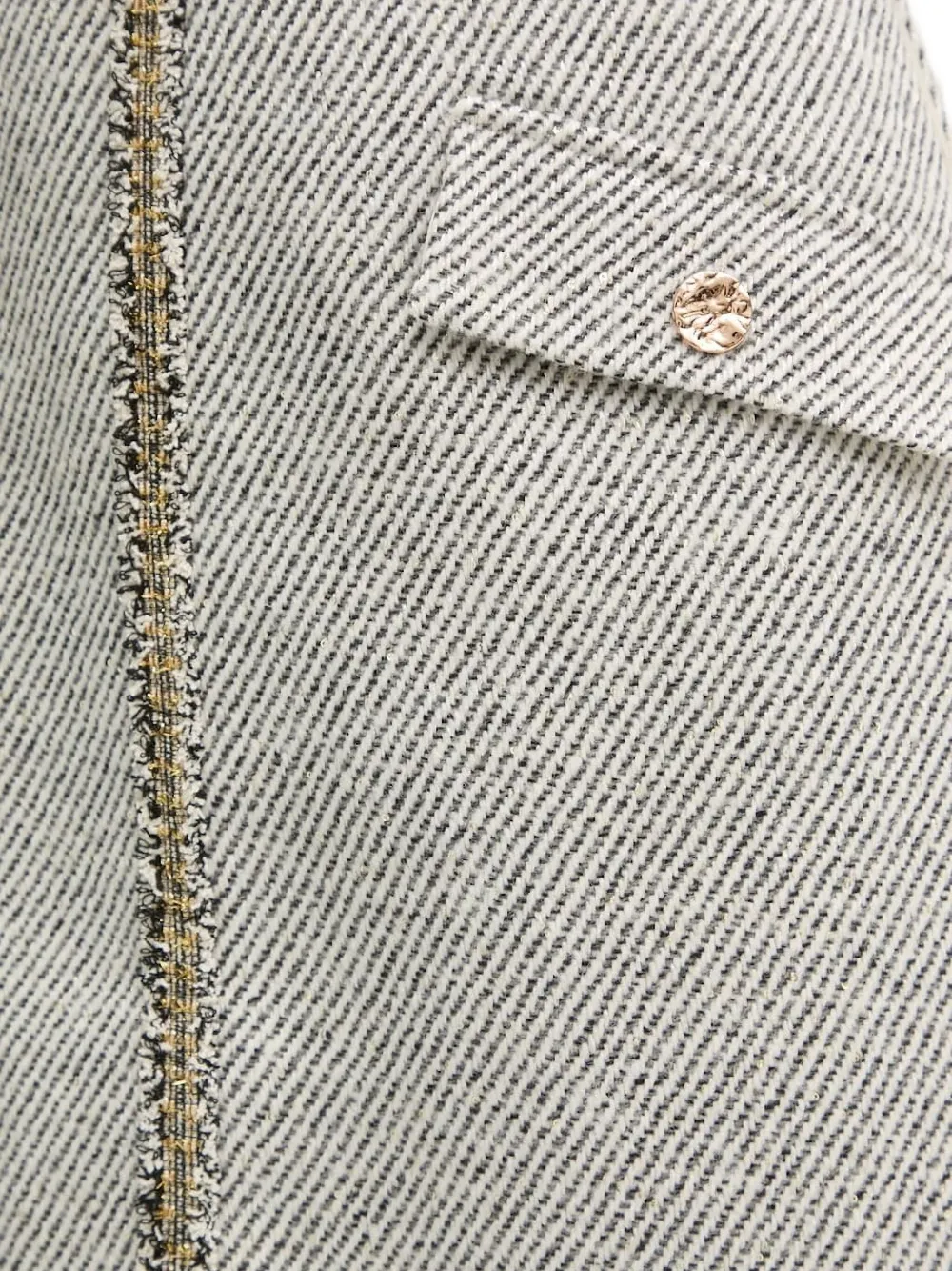 Bruuns Bazaar Tweed Skirt In Gray