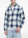 Billabong half-zip plaid fleece sweatshirt - Blue