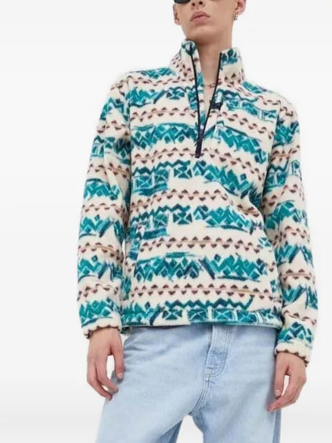 Billabong geometric-pattern fleece sweater