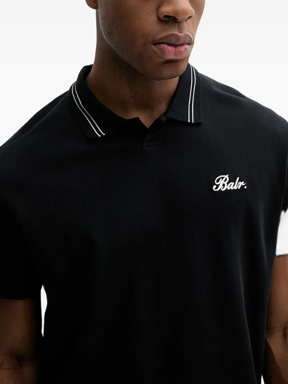Tipped Collar Polo Shirt