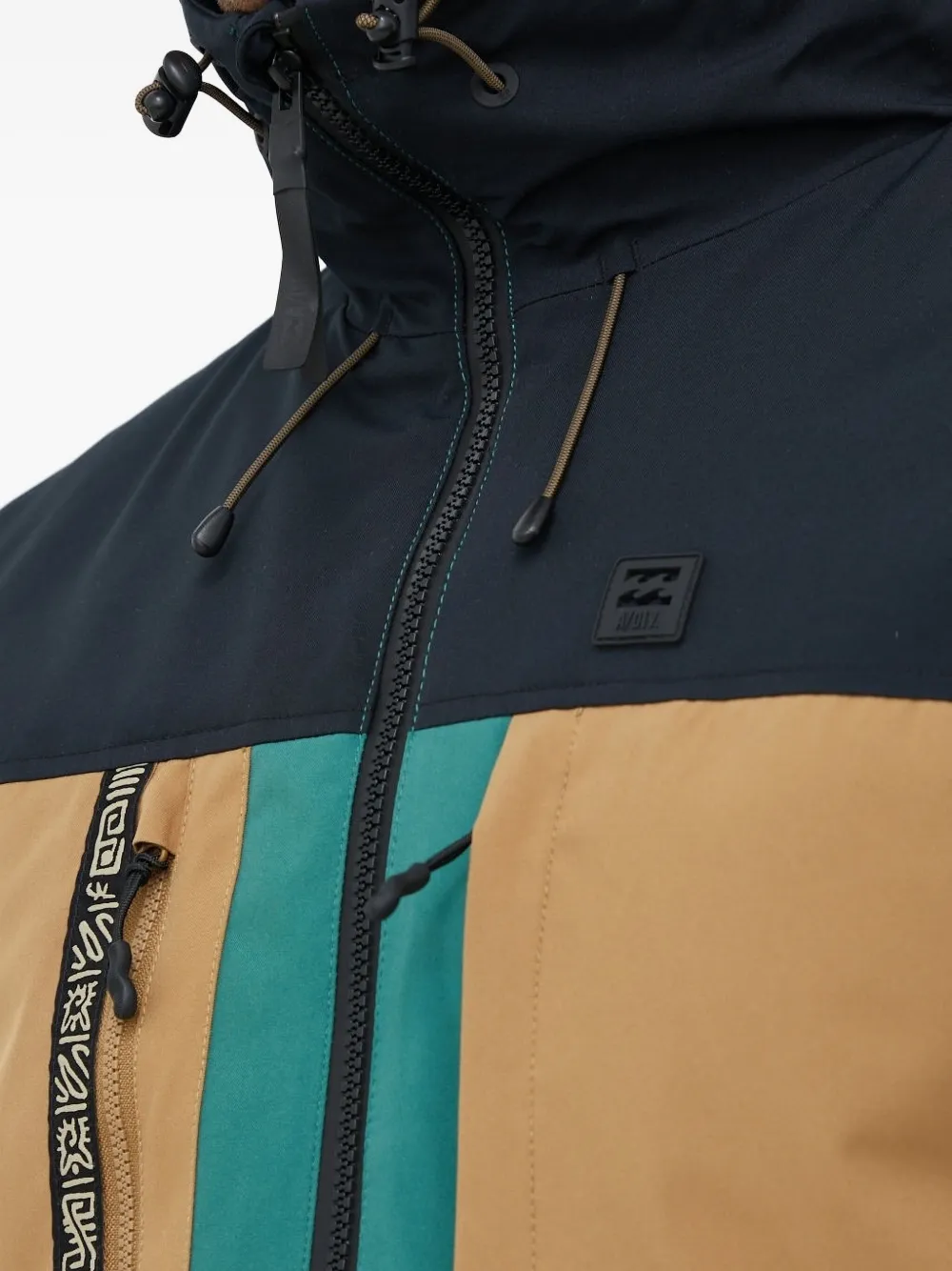 Billabong Canyon jack met colourblocking en capuchon Blauw