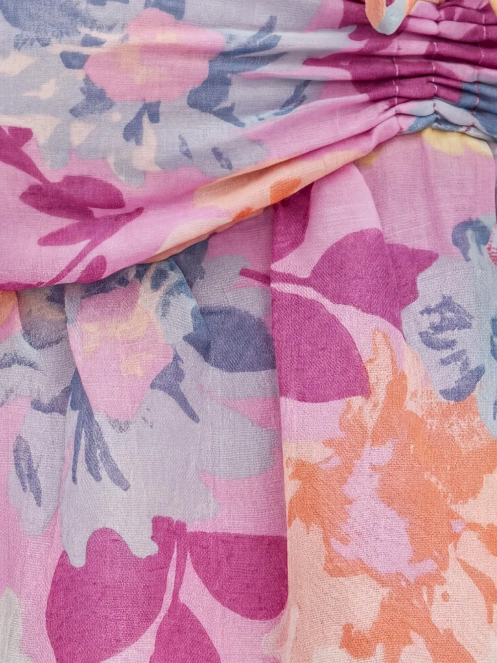 Billabong Paradise Love Salty Blonde midi-jurk met bloemenprint Paars