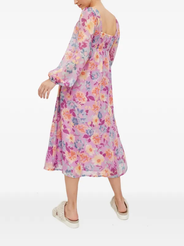 billabong purple dress Jet Set - Women's Purple Midi Dress