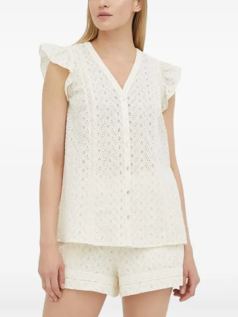 Bruuns Bazaar eyelet ruffled shirt