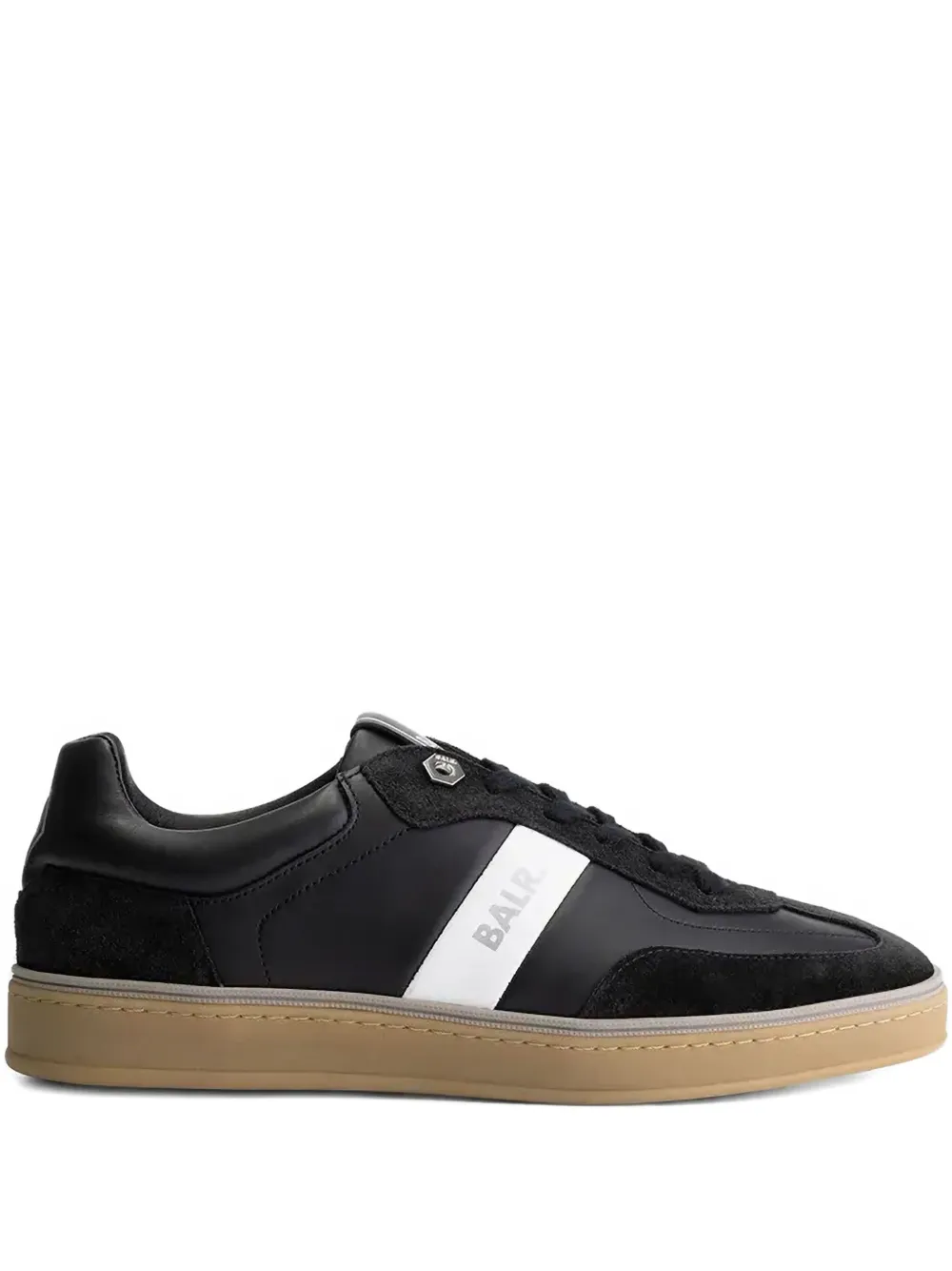 BALR. London Classic sneakers met suède vlak Zwart