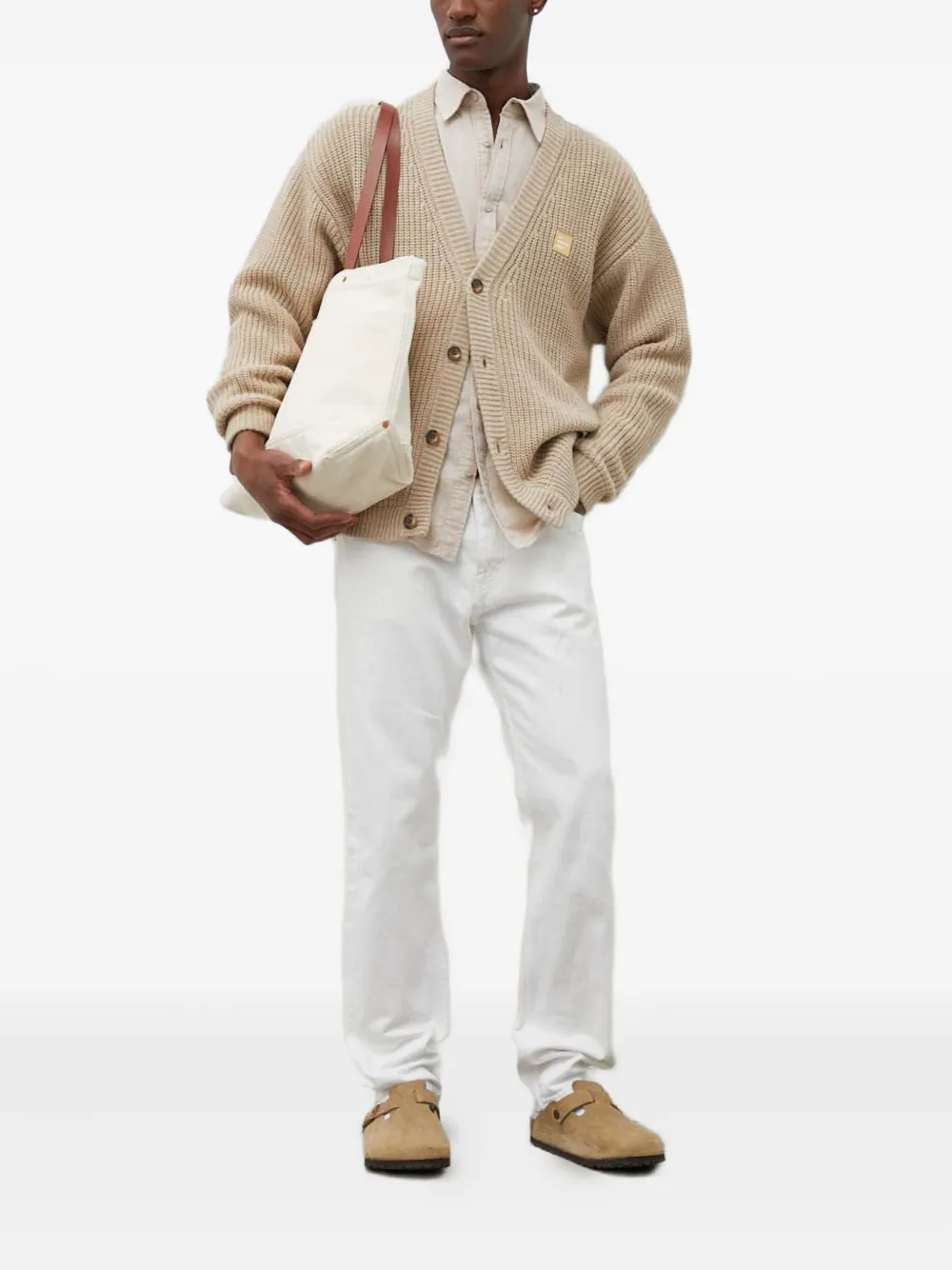 Bruuns Bazaar LinowBBGil button-down overhemd - Beige