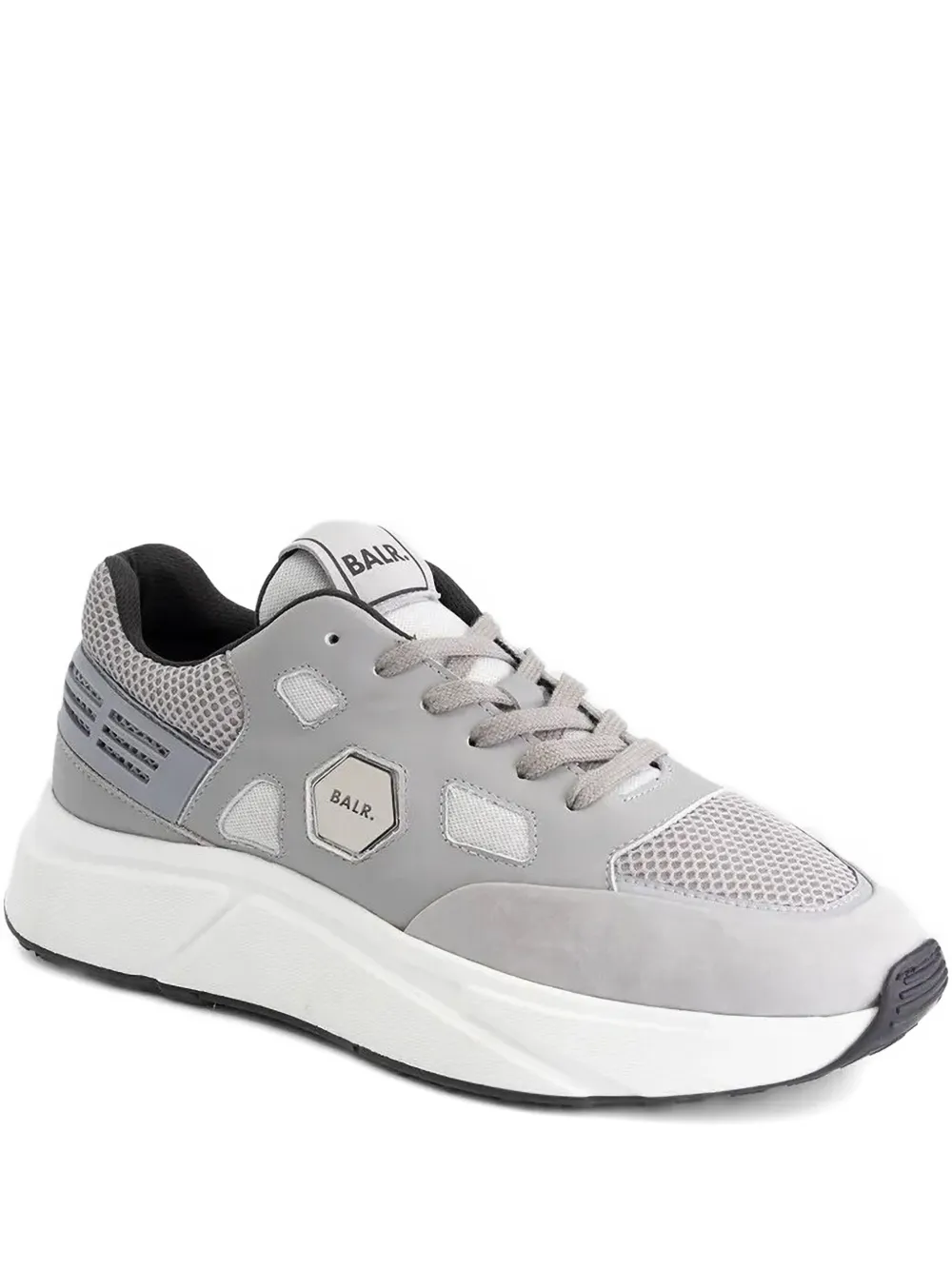 BALR. Brand Luxe sneakers met mesh vlakken Grijs
