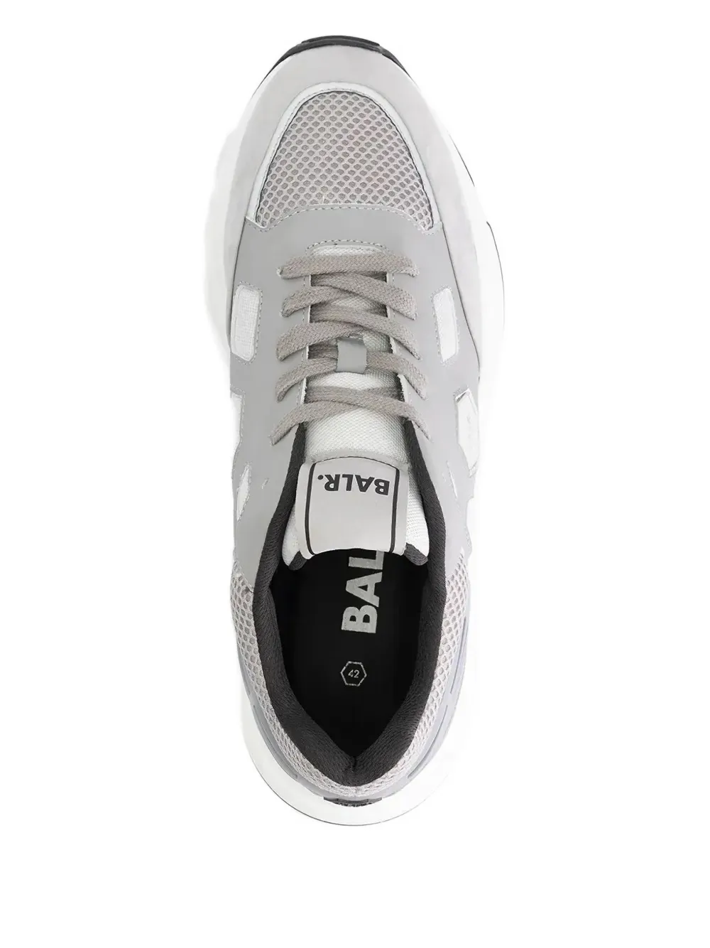 Balr. Brand Luxe Mesh-panelled Sneakers In Gray