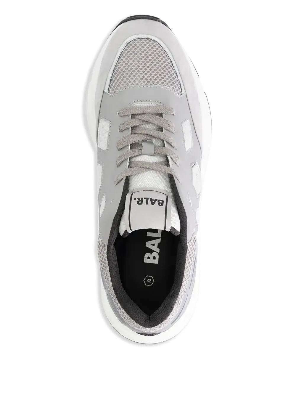 BALR. Brand Luxe sneakers met mesh vlakken Grijs