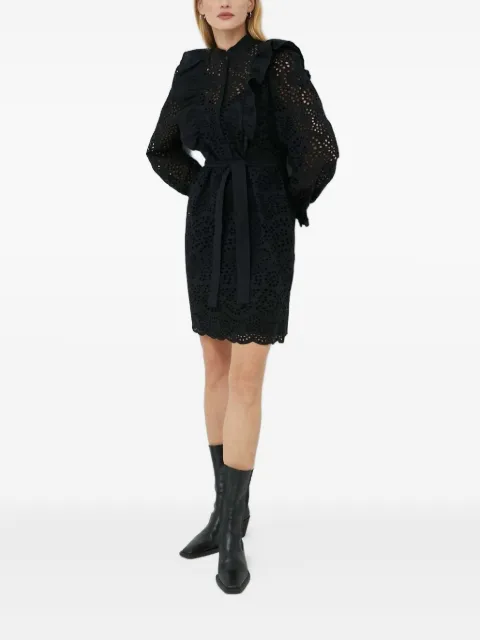 Bruuns Bazaar robe courte volantée à broderies