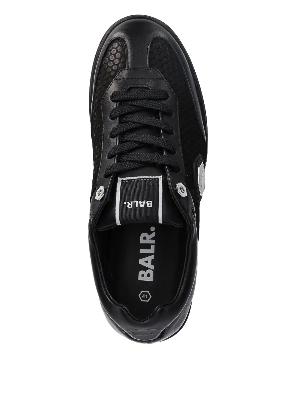 BALR. Q-Series Classic Cup leather mesh sneakers Black