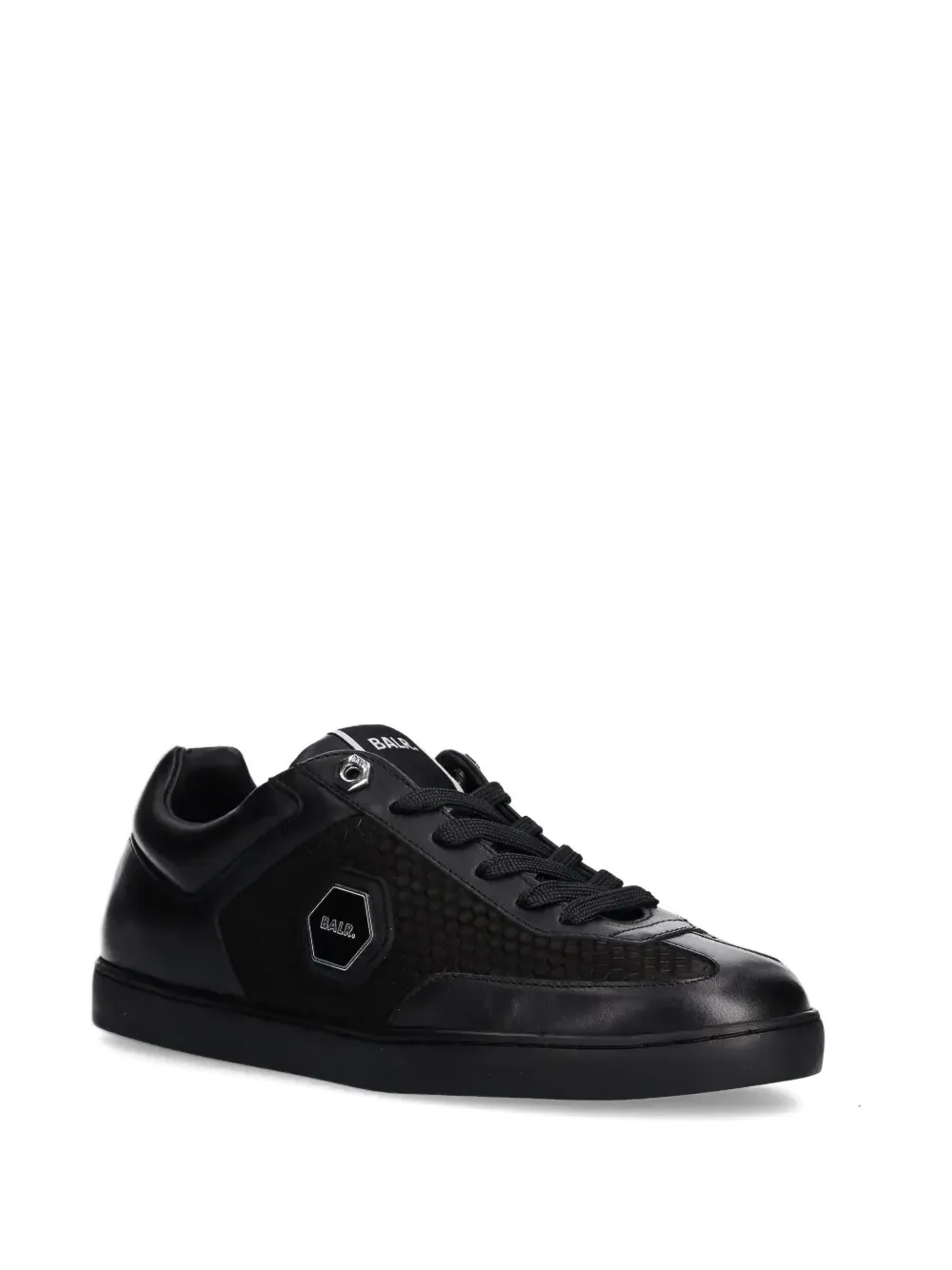 BALR. Q-Series Classic Cup leather mesh sneakers Black