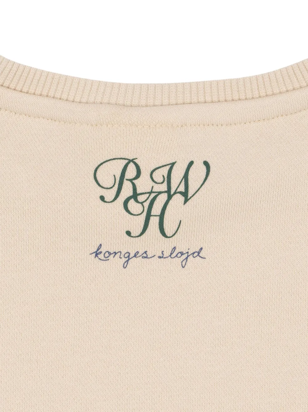 Konges Sløjd X Rhw Logo-detail Sweatshirt In White