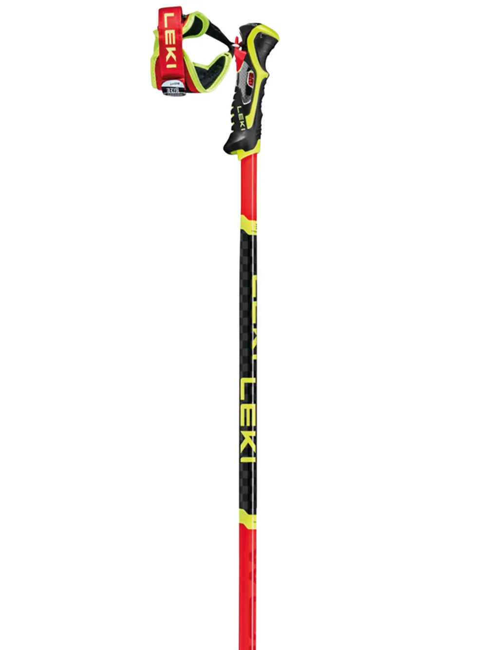 Leki Logo-print Walking Stick In Red