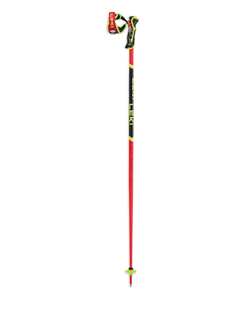Leki Logo-print Walking Stick In Red