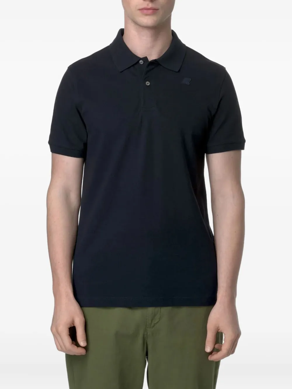 K-Way Piqué poloshirt Blauw