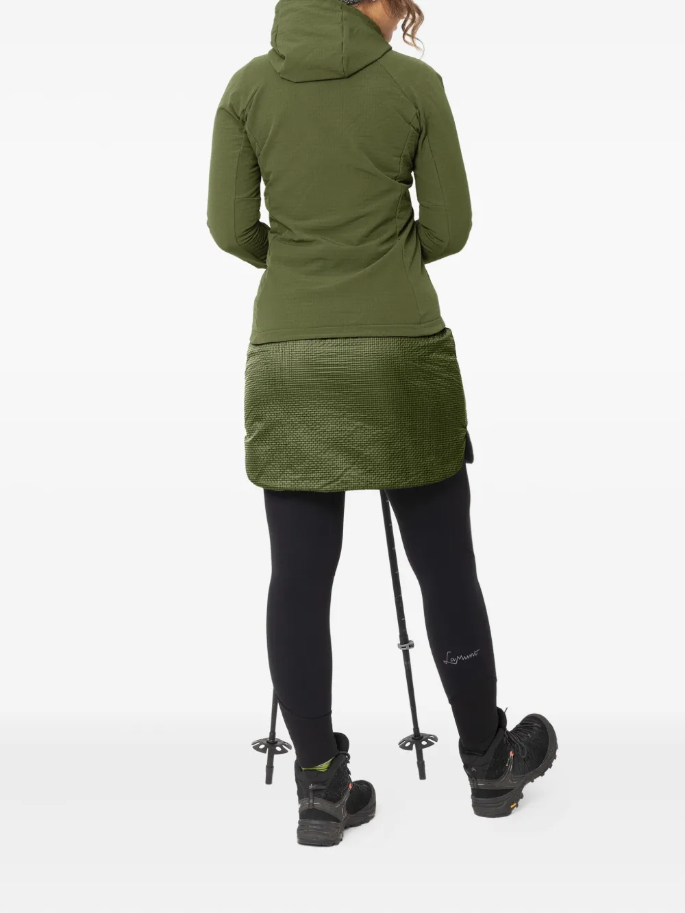 LAMUNT Paola fleece jack met capuchon Groen