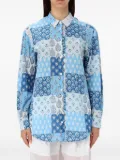 MC2 Saint Barth Brigitte patchwork floral shirt - Blue