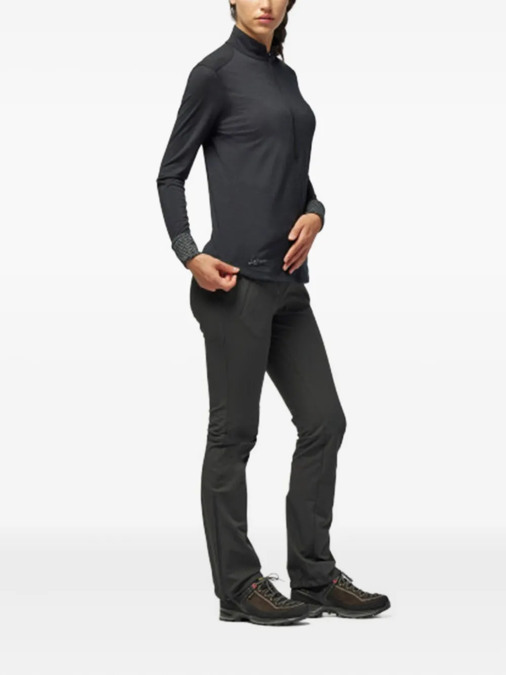 LAMUNT Michelle broek met ritsdetail Grijs