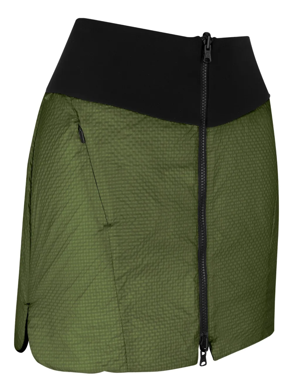 LAMUNT Irmi quilted zip-front skirt | Green | Image 1