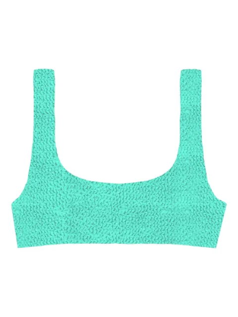 MC2 Saint Barth crinkle-texture bralette bikini top