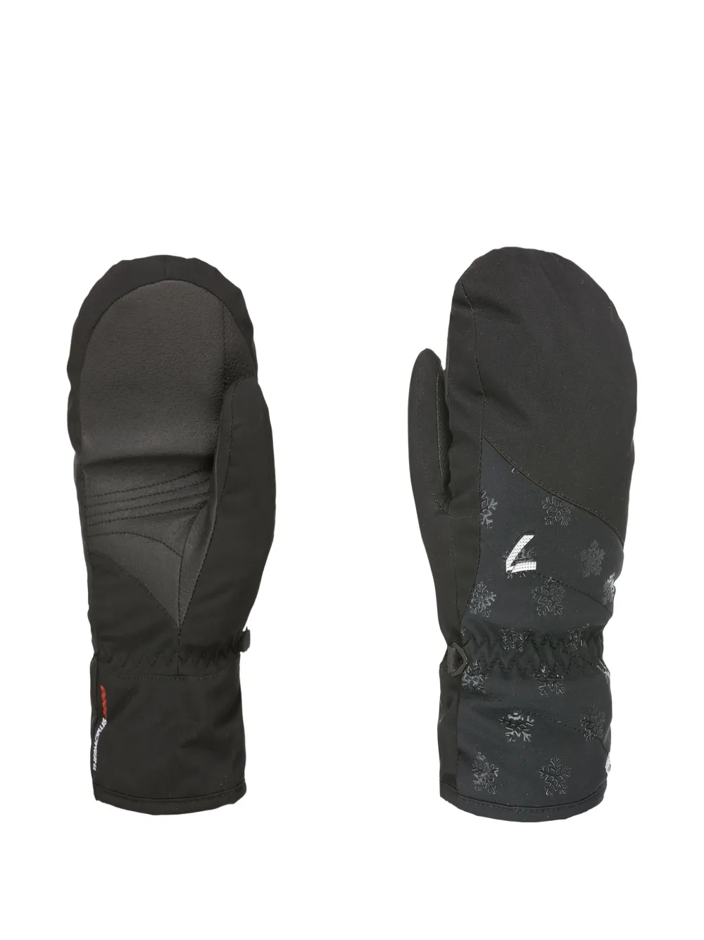Level Astra W snowflake-pattern mitten gloves | Black | Image 1
