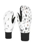 Level graphic-print gloves - White