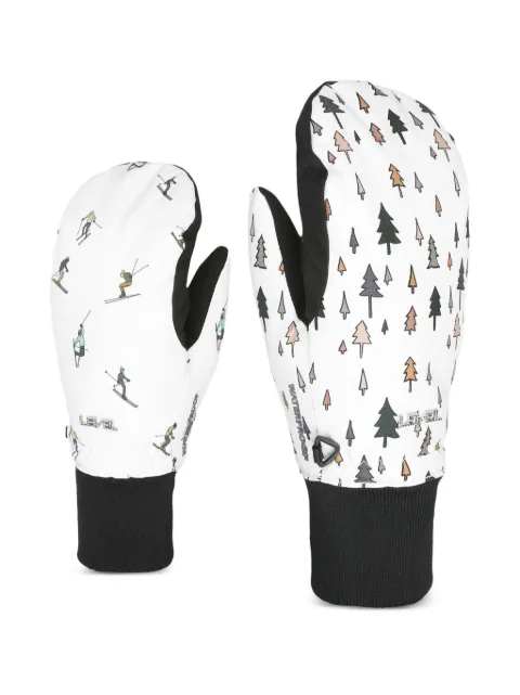 Level graphic-print gloves
