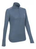 LAMUNT Alexandra high-neck zip-up sweatshirt - Blue
