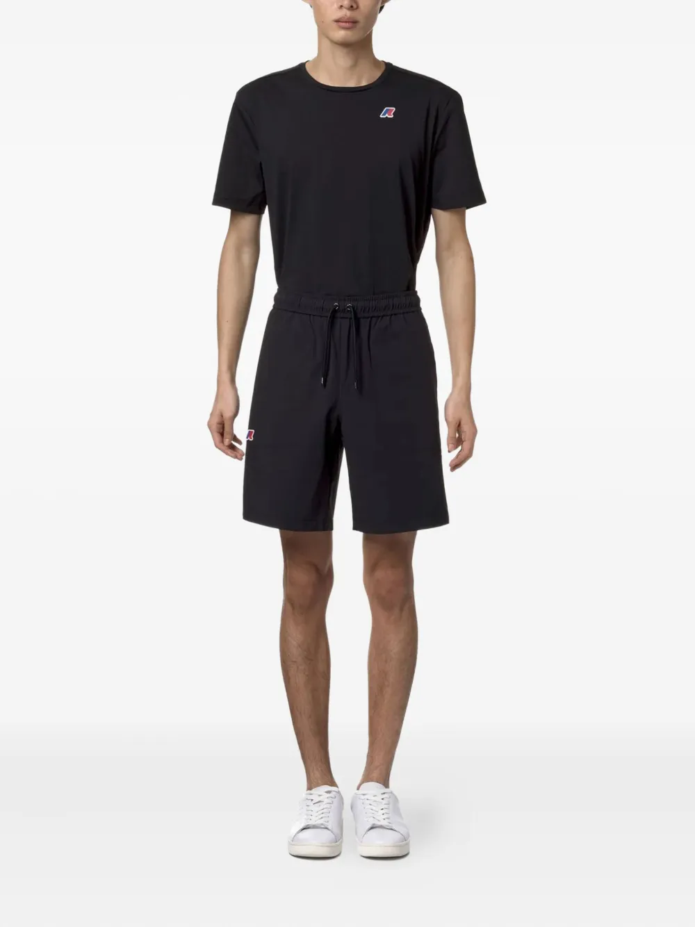 K-Way Trainingsshorts met trekkoord en logodetail Zwart