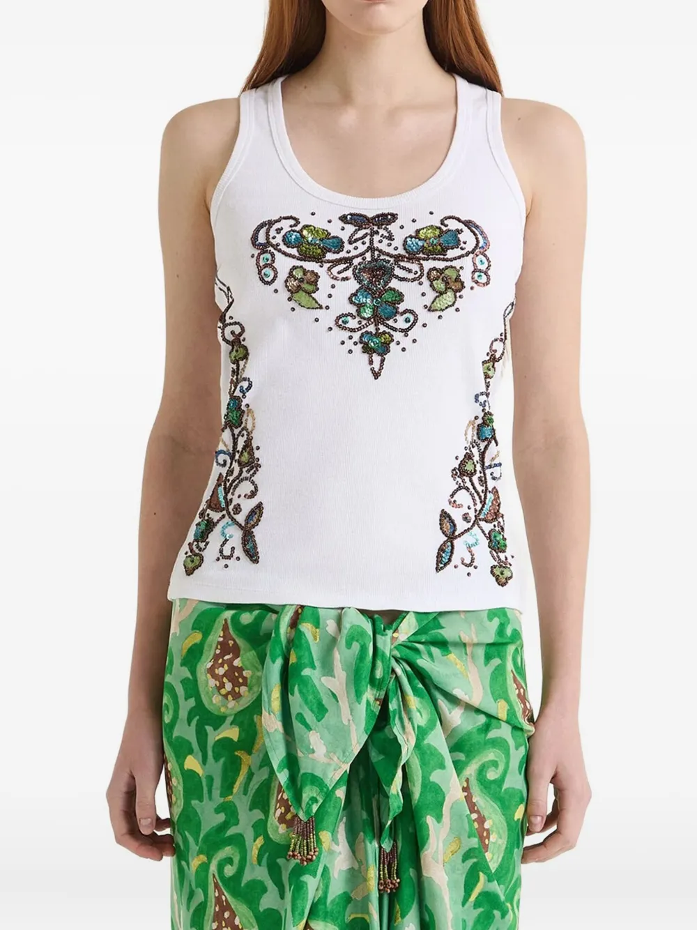 MALIPARMI embellished tank top | Vests & Tank Tops | Image 2