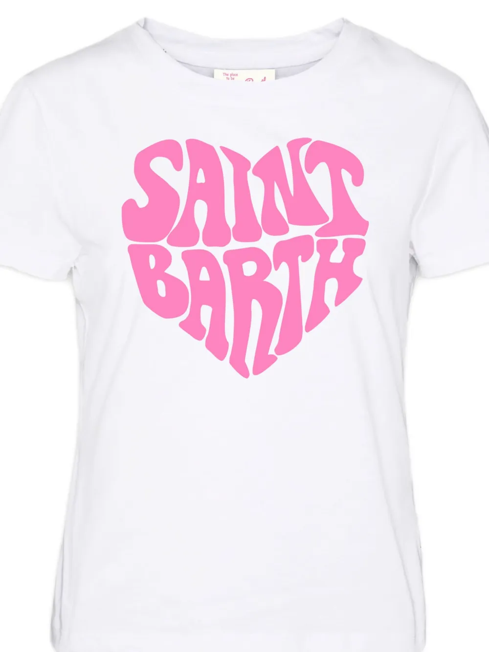 MC2 Saint Barth Emilie T-shirt met hartprint Wit