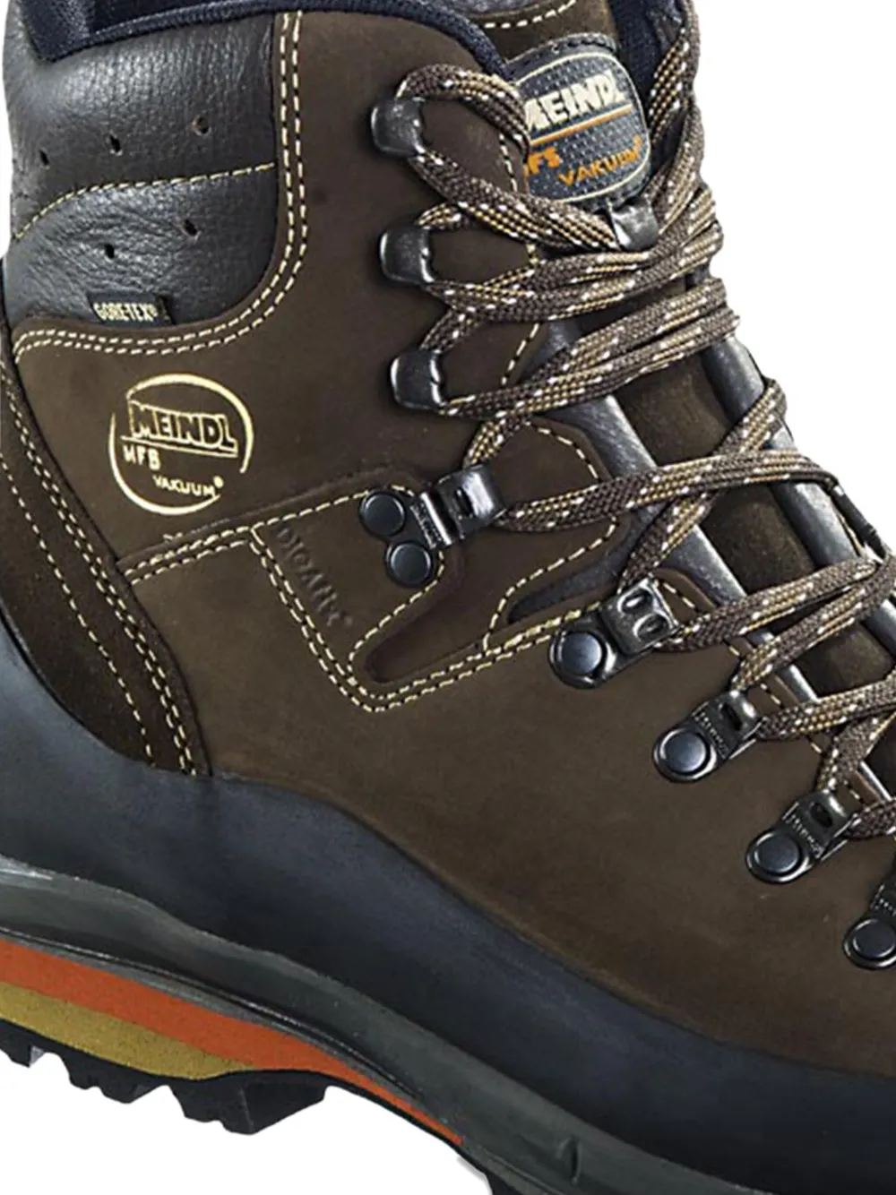 Meindl Vakuum leather lace-up hiking boots Brown