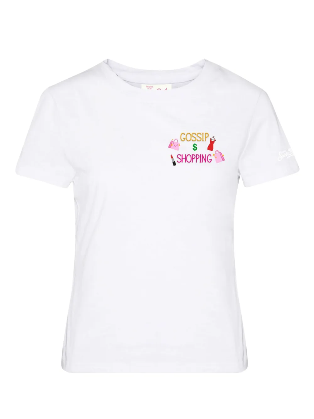 MC2 Saint Barth T-shirt met borduurwerk Wit