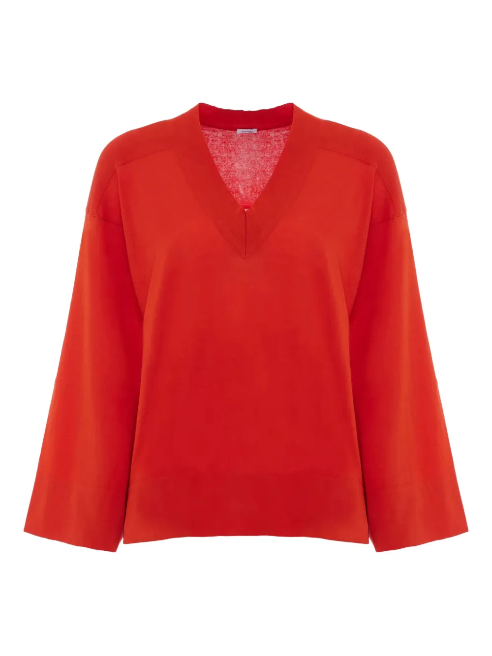 Malo v-neck wide-sleeve sweater Oranje