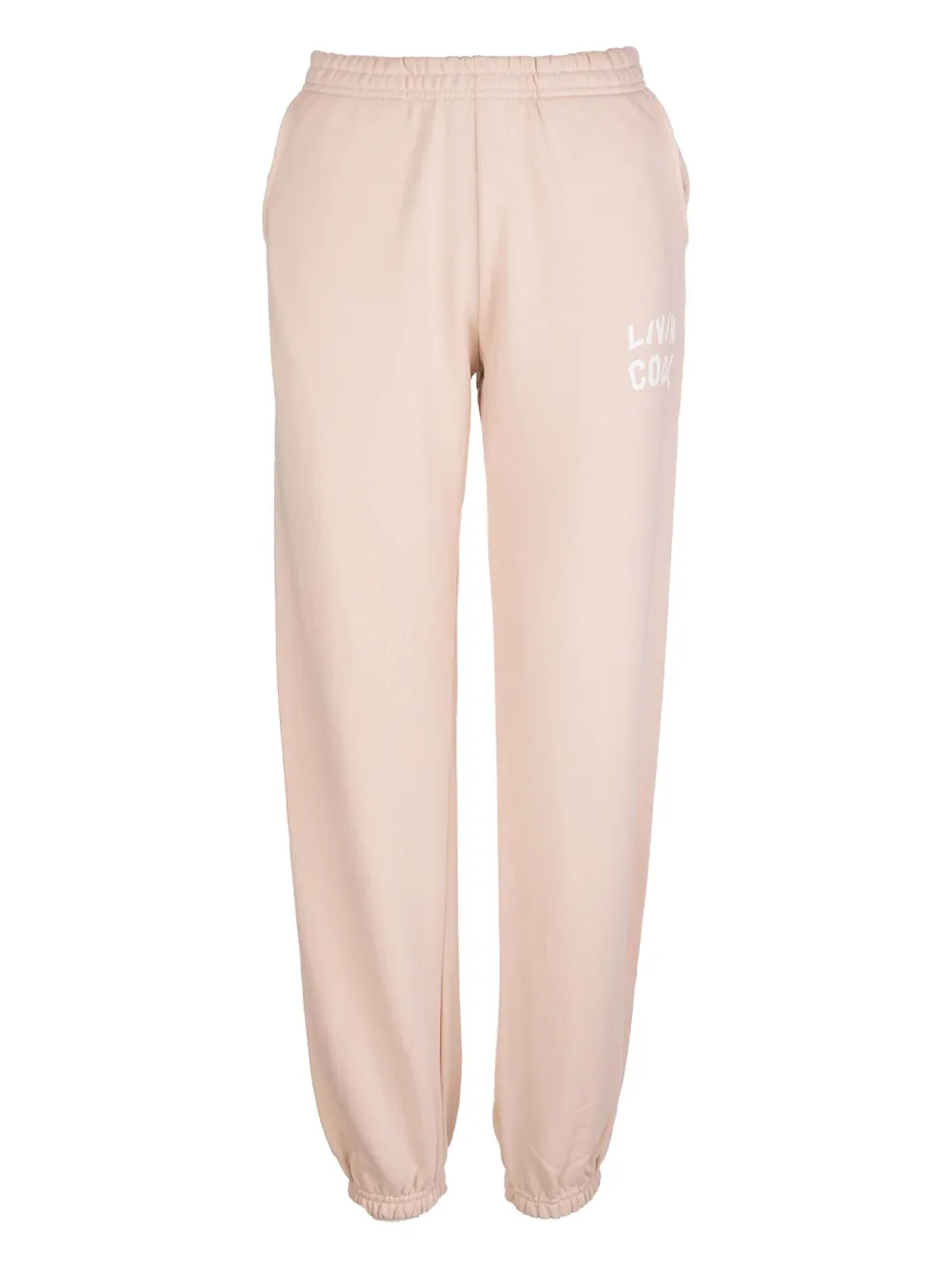 LIVINCOOL logo-print cotton joggers | Neutrals | Image 1