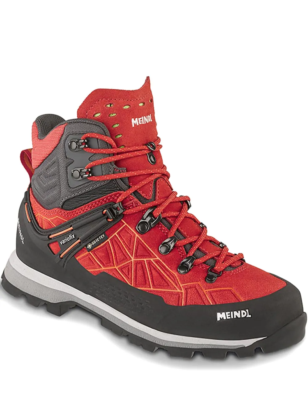 Meindl Lite Summit Lady GTX geometric-patterned lace-up boots - オレンジ Meindl Lite Summit Lady GTX geometric-patterned lace-up boots - オレンジ