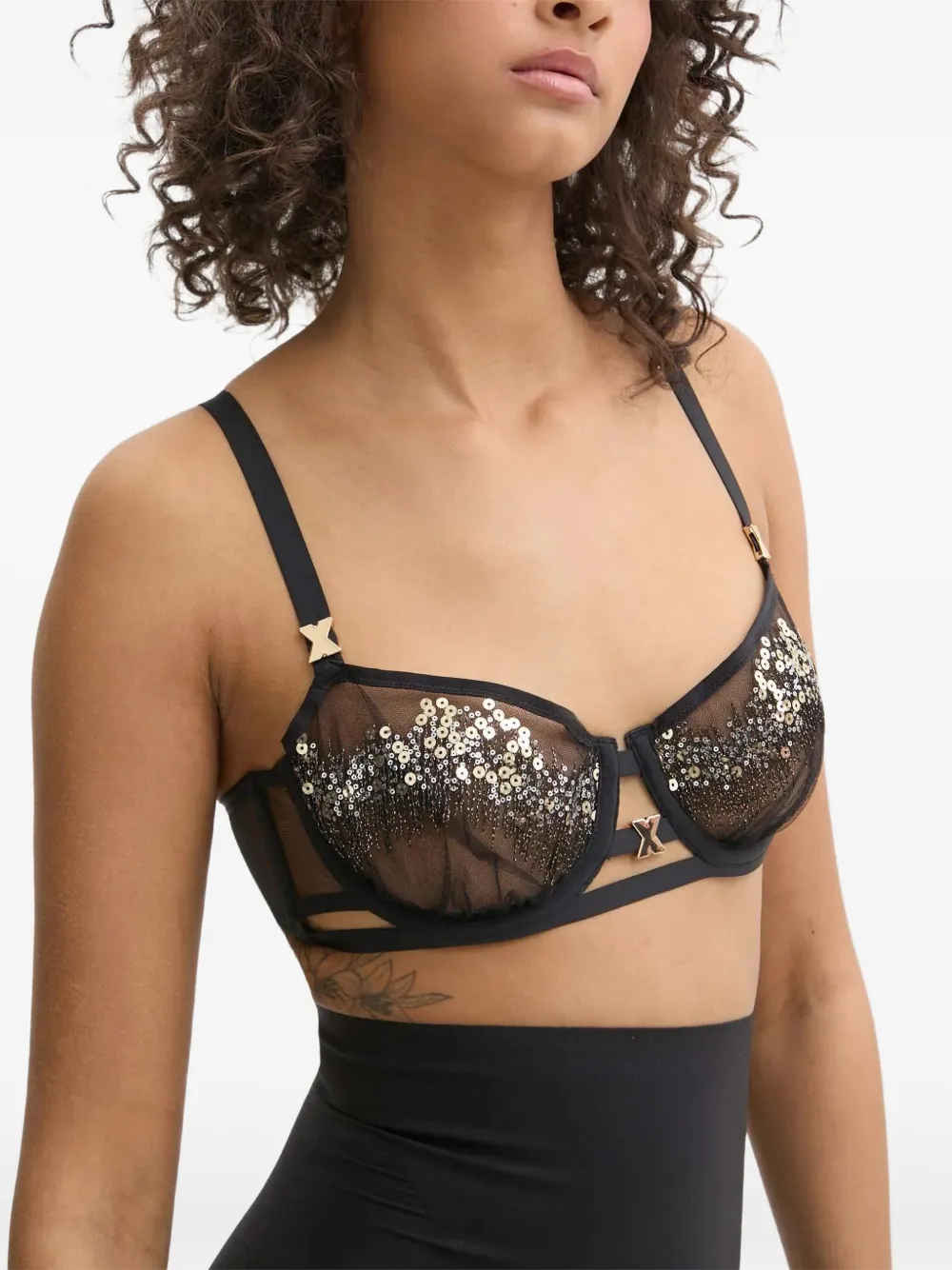 Chantelle BH mit Pailletten - Schwarz