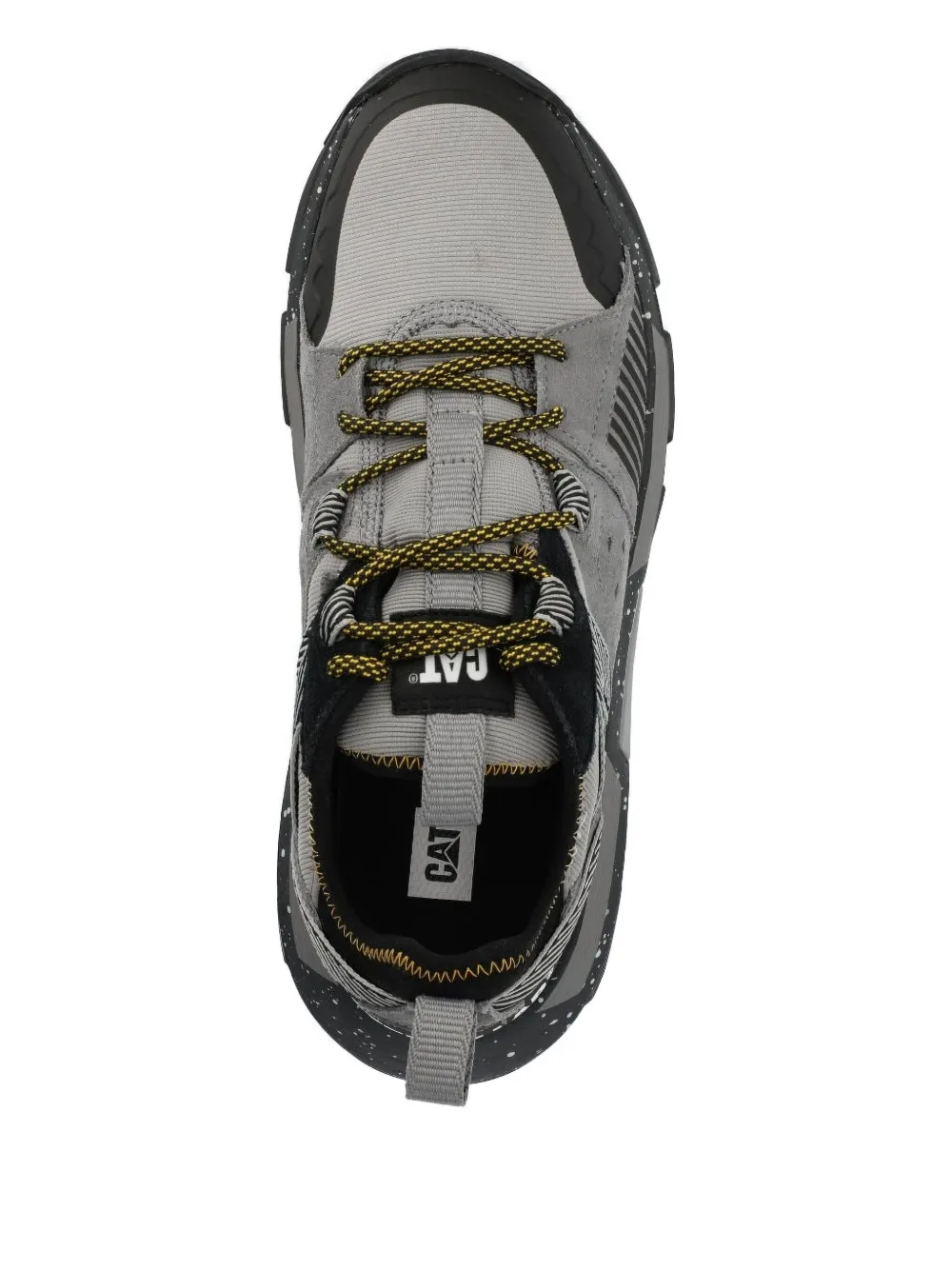 caterpillar panelled lace-up sneakers Grey