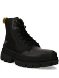 caterpillar lace-up rubber-sole boots - Black